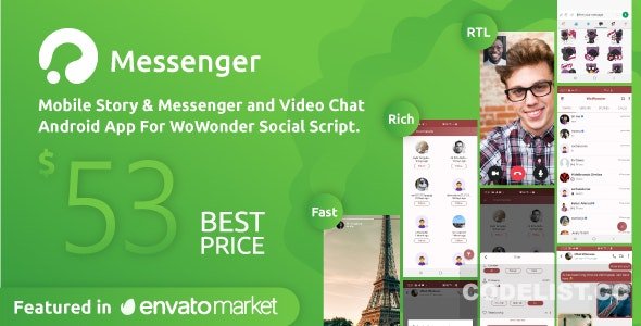 WoWonder Android Messenger v3.7 - Mobile Application for WoWonder Social Script