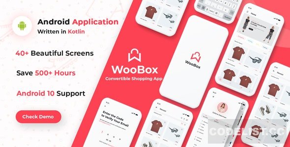 WooBox v10.0 - WooCommerce Android App E-commerce Full Mobile App + kotlin