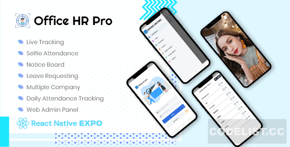 Office HR Pro v1.0 - Live tracking app + Web Admin Panel