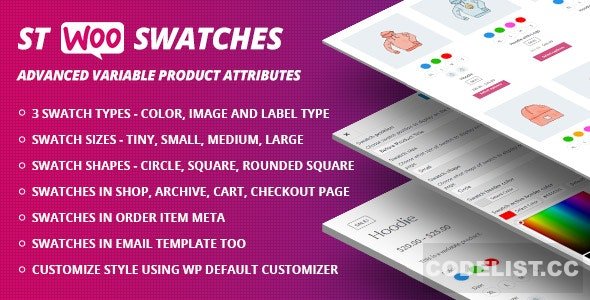 WooCommerce Swatches v1.1.0 ( Color, Image and Label Swatch )