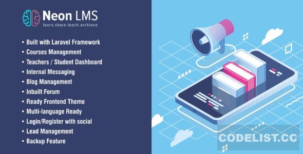 NeonLMS v5.4.2 - Learning Management System PHP Laravel Script