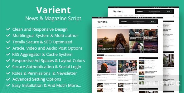 Varient v1.8.1 - News & Magazine Script - nulled