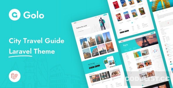 Golo v1.1.3 - City Travel Guide Laravel Theme