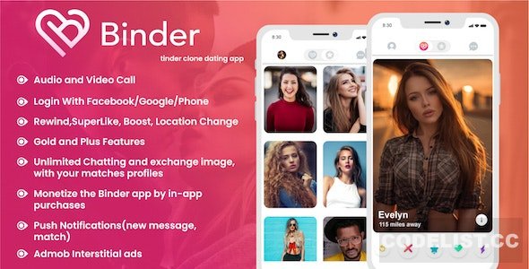 Binder v20.3 - Dating clone App with admin panel - Android
