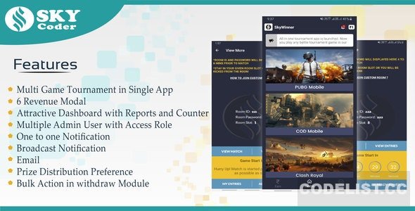 Multi Games v1.0 - Tournament App with Landing Page & Admin Panel