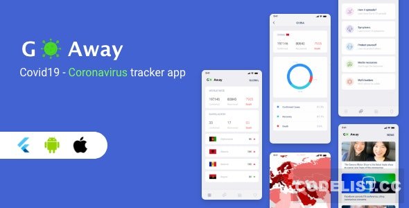 Download Go Away v1.0 – Flutter Coronavirus Tracker App | Free Nulled Scripts