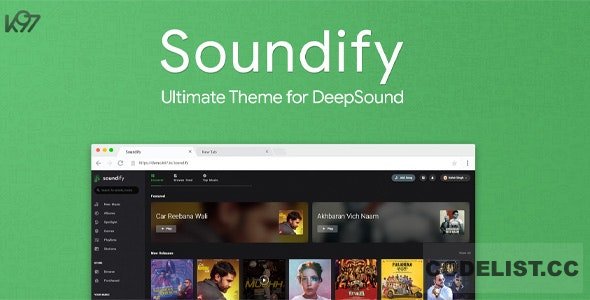 Soundify v1.4.8 - The Ultimate DeepSound Theme