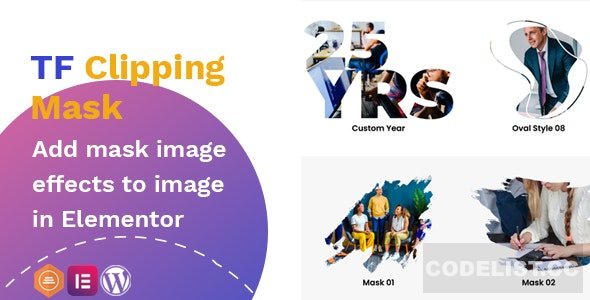 TFClipping v1.0.0 -  Mask AddOns Image for Elementor