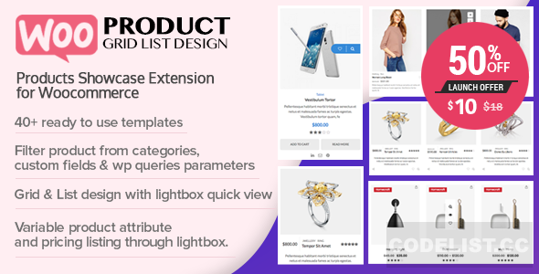 WOO Product Grid/List Design v1.0.5