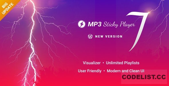 MP3 Sticky Player v8.0 - Wordpress Plugin