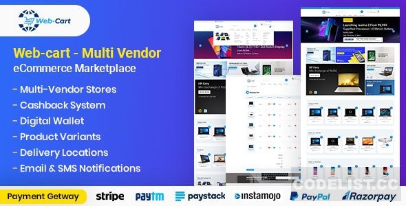 Download Web-cart v4.3 – Multi Vendor eCommerce Marketplace | Free Nulled Scripts