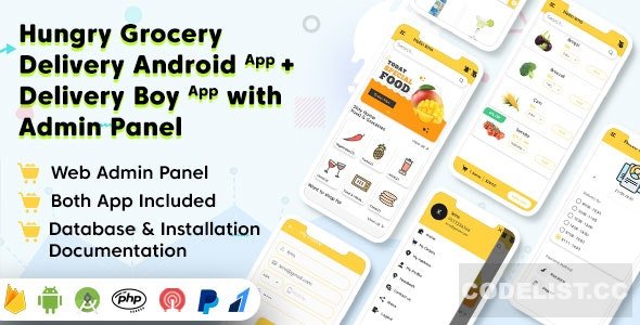 Hungry Grocery Delivery Android App and Delivery Boy App with Interactive Admin Panel v1.5 - nulled