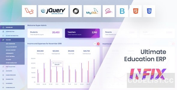 InfixEdu v4.5.1 - School Management System Software - nulled