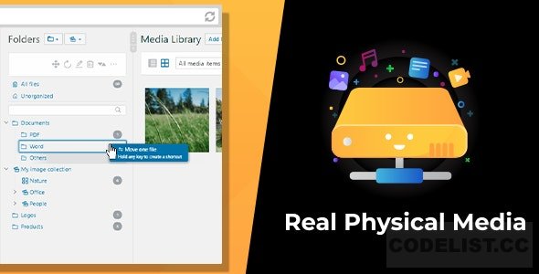 WordPress Real Physical Media v1.1.6 - Physical Media Folders & SEO Rewrites