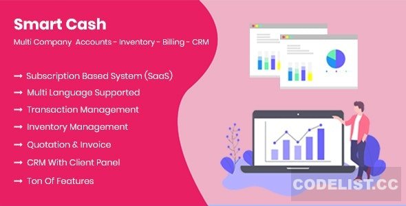 Smart Cash v3.1 - Multi Company Accounts Billing & Inventory (SaaS)