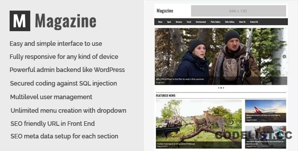 Magazine v1.0 - Online News and Magazine CMS
