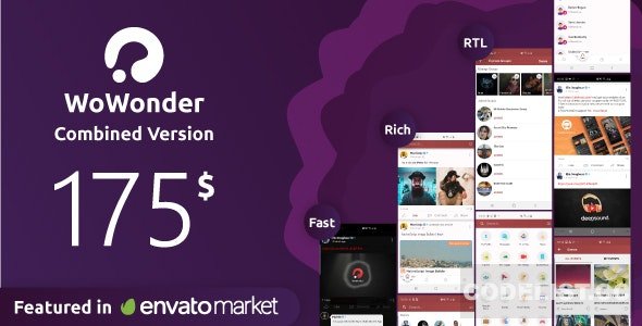 WoWonder Combined v2.0 - Chat Timeline And News Feed Application For WoWonder PHP script