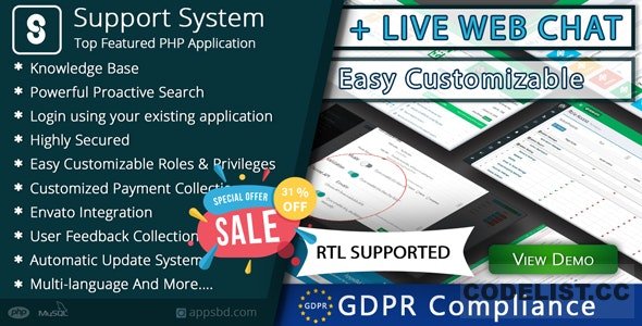 Best Support System v2.2.2 - Live Web Chat & Client Support Desk & Support Ticket Help Centre