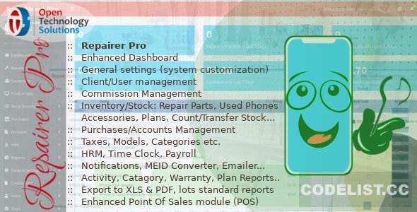 Repairer Pro v1.3.0 - Repairs, HRM, CRM & much more