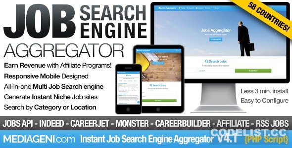 Instant Job Search Engine Aggregator v4.1