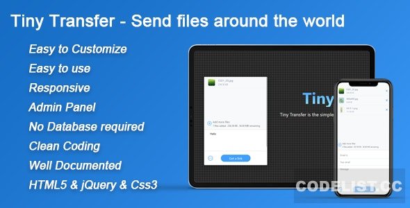 TinyTransfer v1.0 - Send files around the world