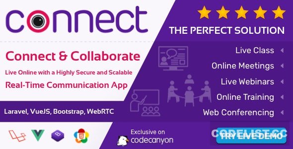 Connect v1.0 - Live Class, Meeting, Webinar, Online Training & Web Conference