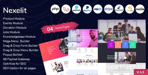 Nexelit v1.6 - Multipurpose Website & Business Management System CMS