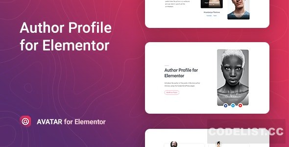 Avatar v1.0.0 - Author Box for Elementor