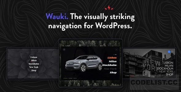 Wauki v1.1 - Fullscreen WordPress Menu