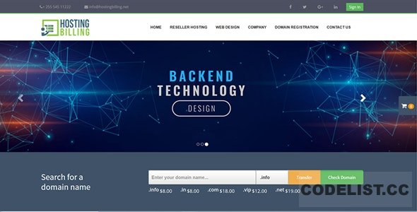 Hosting Billing v1.5 - Domain and Web Hosting Invoicing System with CMS - nulled