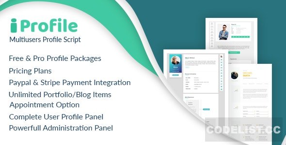 iProfile v1.6 - Multiuser Profile & Resume Script (SASS)