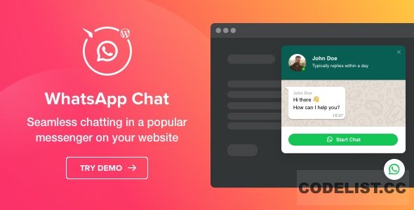 WhatsApp Chat v1.2.0 - WordPress WhatsApp Chat plugin