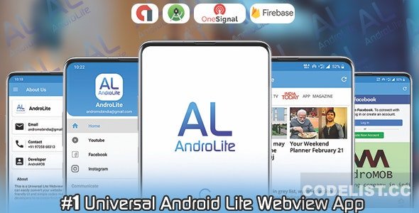 AndroLite - Easy Configurable Android WebView App Template - 30 April 2023