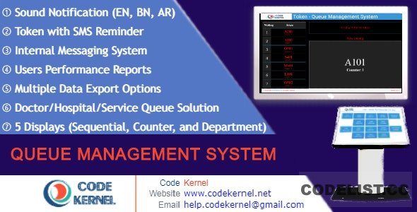 Queue Management System v4.0.0 - nulled