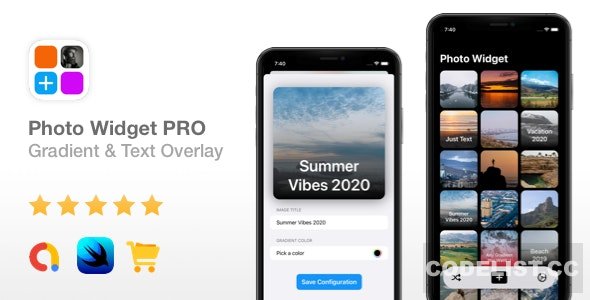 Photo Widget PRO v1.0 - AdMob Ads, In-App Purchases, Text/Gradient Overlay