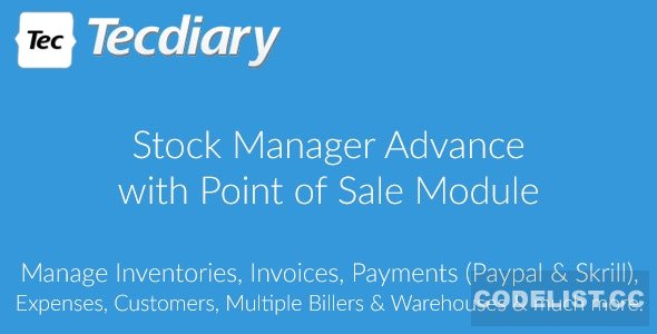 Stock Manager Advance with Point of Sale Module v3.4.40