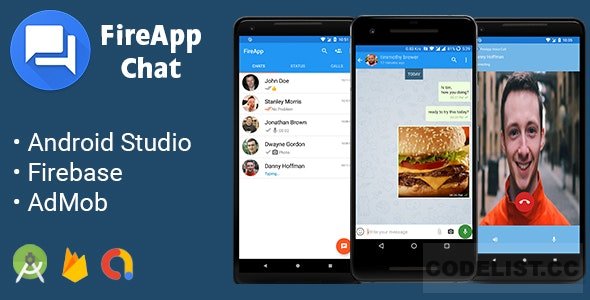 FireApp Chat v1.3.3 - Android Chatting App with Groups Inspired by WhatsApp