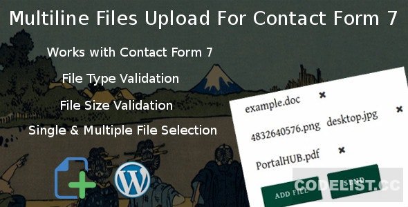 Multiline files upload for contact form 7 Pro v1.8