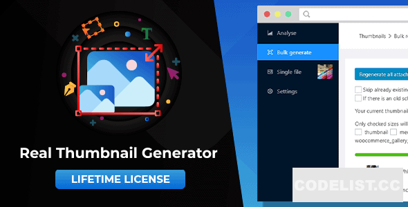 WordPress Real Thumbnail Generator v2.3.8