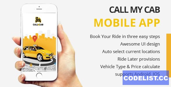 Online Taxi Booking App - Call My Cab Mobile App