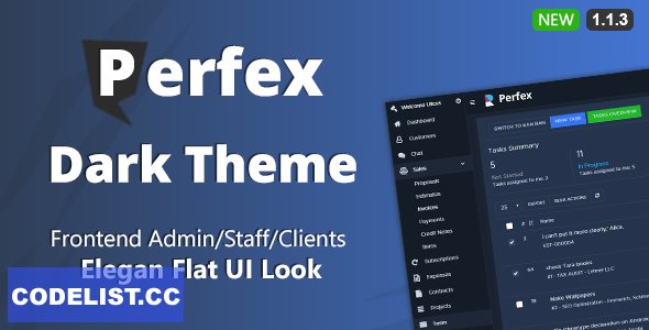 Perfex CRM Dark Theme v1.1.3