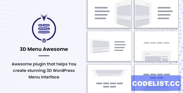 Stunning 3D Off Canvas Menu WordPress Plugin v1.0.5 - 3D Menu Awesome