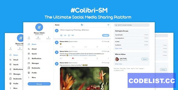 ColibriSM v1.0.8 - The Ultimate PHP Modern Social Media Sharing Platform - nulled