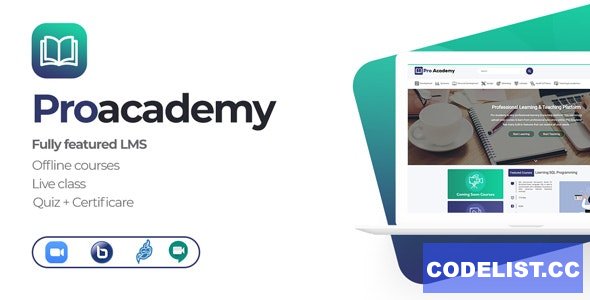 Proacademy v2.4 - LMS & Live Classes Marketplace
