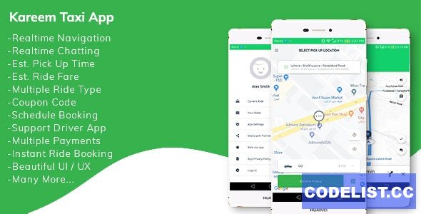 Kareem Taxi App v1.3 - Cab Booking Solution + admin panel