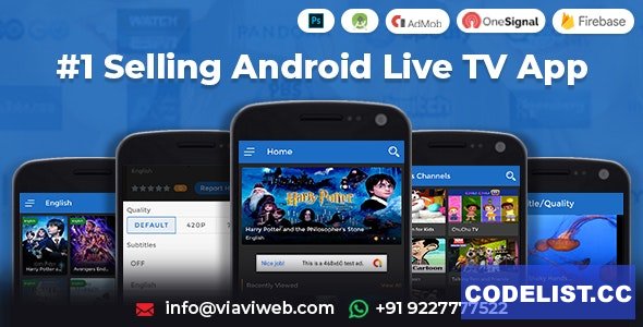 Android Live TV v1.3 - TV Streaming, Movies, Web Series, TV Shows & Originals