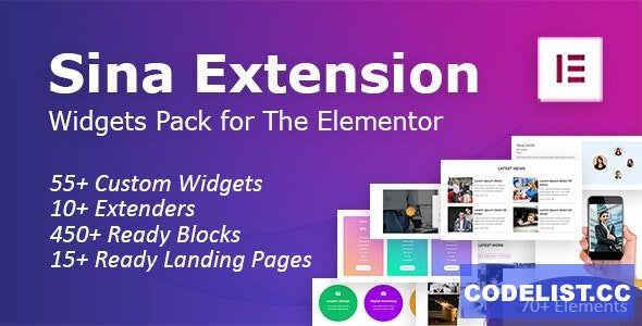 SEFE v1.10.1 - Sina Extension for Elementor