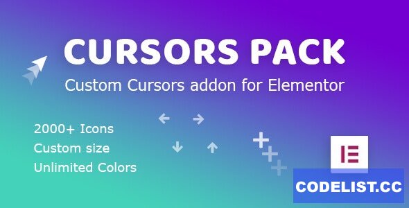 Cursors Pack v1.0.1 - Addon for Elementor WordPress Plugin