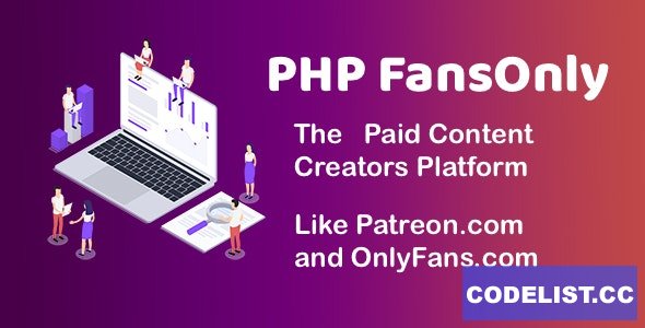 PHP FansOnly Patrons v1.6 - Paid Content Creators Platform - nulled