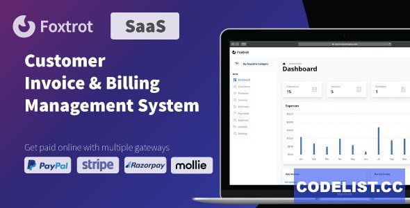 Foxtrot (SaaS) v1.0.6 - Customer, Invoice and Expense Management System